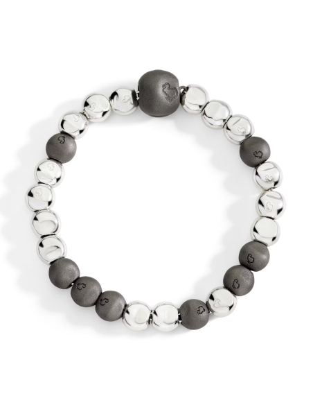 BARCCIALE DODO PEPITA. ARGENTO. TITANIO MISURA XL