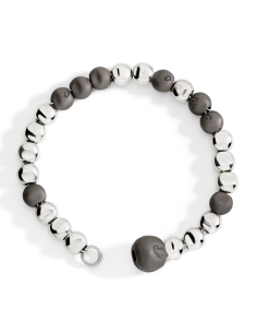 BARCCIALE DODO PEPITA. ARGENTO. TITANIO MISURA 3XL 2