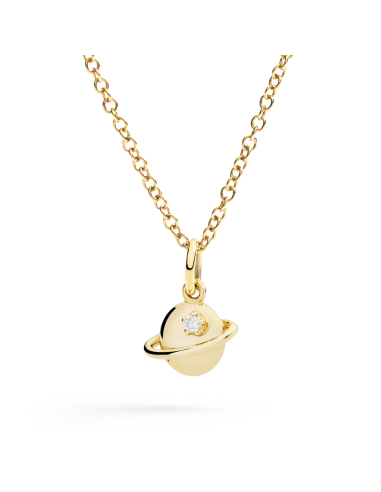 CIONDOLO DODO PIANETA. ORO GIALLO. DIAMANTE