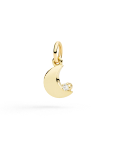 CIONDOLO DODO LUNA. ORO GIALLO DIAMANTE