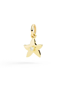 CIONDOLO DODO STELLINA. ORO GIALLO. DIAMANTE