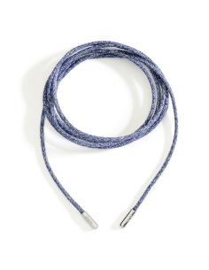 CORDINO DODO AZZURRO. POLIESTERE. ARGENTO
