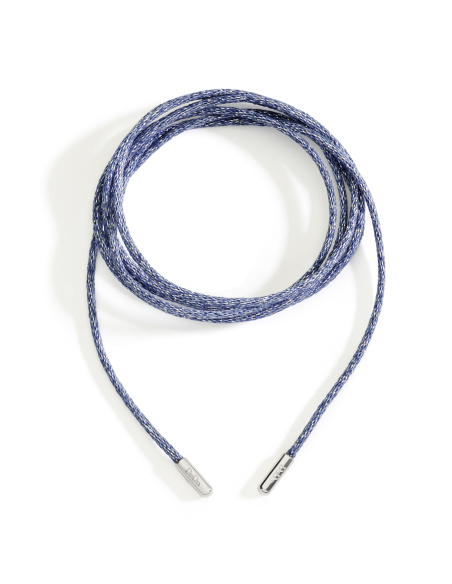 CORDINO DODO AZZURRO. POLIESTERE. ARGENTO