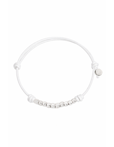 BRACCIALE DODO GRANELLI BIMBA, ARGENTO, COTONE