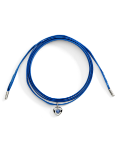 CIONDOLO DODO CUORE. ARGENTO ZAFFIRO AZZURRO SINTETICO 2