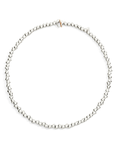 GIROCOLLO DODO CUORICINI. ARGENTO. ORO ROSA