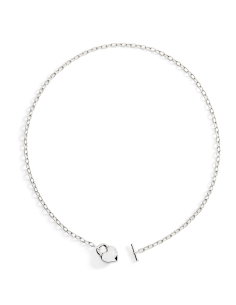 GIROCOLLO DODO CUORE LUCCHETTO. ARGENTO