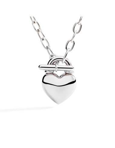 GIROCOLLO DODO CUORE LUCCHETTO. ARGENTO