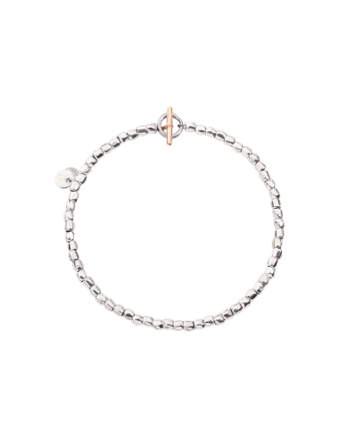 BRACCIALE DODO MINI GRANELLI. ARGENTO MISURA S