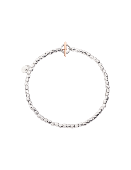BRACCIALE DODO MINI GRANELLI. ARGENTO MISURA M
