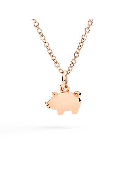 CIONDOLO  DODO MAIALINO. ORO ROSA