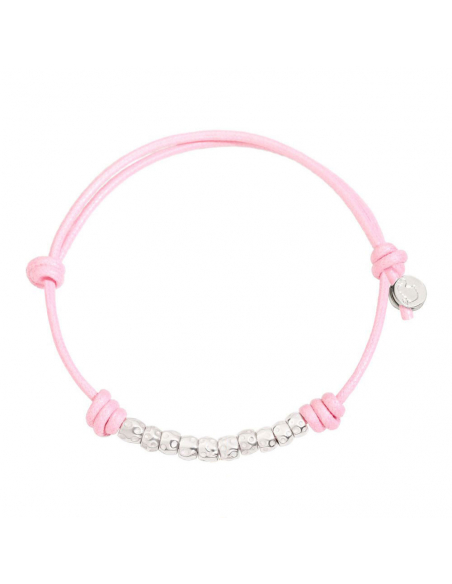 BRACCIALE DODO GRANELLI BIMBA ARGENTO COTONE