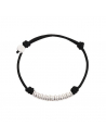 BRACCIALE DODO RONDELLE, ARGENTO, COTONE