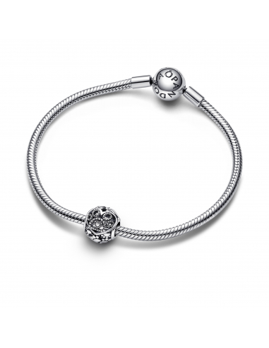 Paws open work sterling silver charm