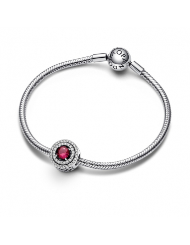 Pandora Charm Pav e Pietra Rossa