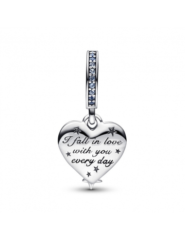 Pandora Charm Pendente Cuore e Stelle Blu