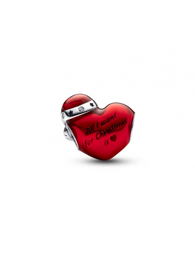 Pandora Charm Cuore Rosso Natalizio